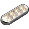 Osculati Plafoniera Bimini inox compatta a 8 LED fondo piatto, senza interruttore Tendal