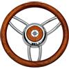 Osculati Volante Bliz legno opaco teak Sterzo - Timoneria - 1 PZ Osculati - 45.169.04