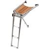Osculati Delfiniera inox/teak con scaletta 3 gradini - 1 PZ Osculati - 48.471.03