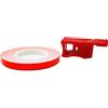 4R Quattroerre.it Wheel Stripes Strisce Fluorescenti per Cerchi Moto con Applicatore, Rosso, 5 mm x 6 mt
