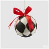 EDG Enzo De Gasperi Addobbo Natale Palla Scacchi Vetro D 8 Cm White Black 1 Pz