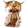 NOEL by Lamart Angelo di Natale in Stoffa con Corona 36cm