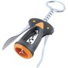 FACKELMANN Cavatappi, Soft Collection, in Acciaio Inox, Manico Soft Touch (Colore: Nero/Arancione/Argento), quantità: 1 Pezzo