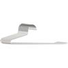 Relaxdays Appendiabiti per Pantaloni, Set da 12, Antiscivolo, salvaspazio, HBT: 17,5 x 35 x 0,5 cm, Appendiabiti, Bianco