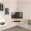 Hanah Home Elegante supporto per TV, larghezza 120 cm, altezza 5 cm, profondità 49 cm, 100% melamina, spessore 8 mm, perfetto per le stanze moderne
