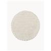 Westwing Collection Tappeto rotondo in cotone fatto a mano con frange Daya