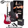 SOUNDSATION RIDER GP RED Kit Chitarra Elettrica 4/4 + Amplificatore e accessori