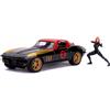 Jada Toys - Marvel Black Widow 1966 Chevy in Scala 1:24 Die-Cast con Personaggio della Vedova Nera in Die Cast, + 8 Anni, 253225014