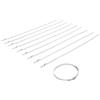BGS 70328 | Serie di fascette per cuffie elastiche | acciaio inox | 7 mm | 50 - 120 mm | 10 pz.