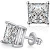ZDaoBen Orecchini a Bottone Zirconi Cubici in Argento Sterling 925 Diamanti Simulati Ipoallergenici Orecchini Rotondi CZ Piercing Cartilagine Gioielli Regali per Donne Uomini 6 mm