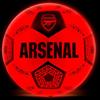 Hy-Pro Arsenal Calcio Luminoso Misura 5, LED Calcio con Luci al Buio, Luci Antiurto - Spegnimento automatico - Adatto a tutte le età