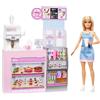 MATTEL Barbie Caffetteria con Bambola Barista e 12 Accessori
