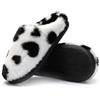 JOMIX Pantofole Donna Invernali Ciabatte Pelose Calde da Casa Scarpe Ragazza Termiche Slip On da Inverno Autunno MD8538 (Bianco, 37)
