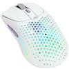 GLORIOUS Gaming Model O 2 Wireless Mouse da gaming - Wireless 2,4 GHz e Bluetooth ibrido, superleggero 68 g, batteria durevole, sensore 26.000, RGB, ambidestro, 6 tasti, piedini in PTFE - Bianco