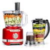 Klarstein Luca - Mixer Multifunzione, Food Processor, 1000 Watt, Regolazione Libera, 6 Modalità, Senza BPA, 3 L, Misurino da 3 l, Spatola, Rosso