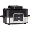 KLARSTEIN Friggitrice ad Aria 2 in 1, Air Fryer 1500W, Friggitrice ad Aria Calda Digitale, Airfryer Elettrica 5 Programmi, Timer, Facile Utilizzo, Friggitrice Aria con Cestello, Piastra, 5 Litri
