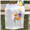 VERVACO Kit Punto Croce Prestampato Centrotavola PAPAVERI Biancheria Da Tavola Set Fai Da Te Creativo ca. 38 x 142 cm Kit Hobby Creativi Adulti Casa Decor Cross Stitch Runner