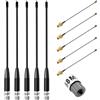 Gbformat 868MHz Antenna LoRa 10dBi per Meshtastic LoRa Long Range Soft Whip-Antenne, SMA Maschio 195 mm + Cavo da (U.FL IPX) a SMA Femmina per ESP32, LoRa 32 V3, LoRa32u4 II (5 pezzi)