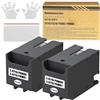 SHUOLEI T6715 T6716 Scatola di Manutenzione Inchiostro C13T671500 C13T671600 Compatibili per WorkForce Pro WF-4720DWF WF-4725DWF WF-4730DTWF WF-4740DTWF WF-C529R WF-C529RDTW WF-C579RDWF Stampante (2-Packs)