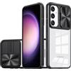 Colala Cover per Samsung Galaxy A55 5G Copertura della Fotocamera Scorrevole Custodia Materiale PC + TPU di Alta Qualità Antiscivolo Antiurto Antigraffio Case,Nero
