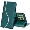 laddutoi Cover per Motorola Edge 60/Edge 60 Fusion 5G, Custodia Flip Case in Pelle PU [Slot Carte] [Supporto Stand] [Magnetica], Libro Portafoglio Custodia per Motorola Edge 60/60 Fusion, Verde