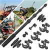 BRDRC Supporto per moto per Insta 360 X4 X5, supporto di serraggio per manubrio di bicicletta, kit di bastone per selfie invisibile da 150 cm per Insta360 X5 X4 X3 X2 X One, per DJI OSMO 360, per