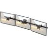 Putilsen Mount Supporto a Muro Triplo per Monitor da 17 a 32 Pollici, Regolabile in Inclinazione e Rotazione, VESA 75x75/100x100mm, Max 7 kg per Schermo, Nero
