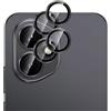 GIOPUEY 2 Pezzi Pellicola Fotocamera Compatibile con Honor 400, [Protezione Completa][Doppia Protezione] Metallo + Vetro Temperato, Protezione Fotocamera - Black