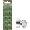 PoundMax 10x AG12 (LR43, LR1142, 386) 1,5V - PoundMax Batterie a bottone Pile Alcaline | 1x pacchetto da 10