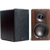 DALI KUPID - Altoparlante HiFi compatto e passivo di alta qualità, design a 2 vie, con woofer da 4,5 e tweeter da 1, supporto da parete incluso (coppia) - noce scuro
