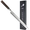 Totiko Coltello da Cucina Professionale Giapponese, Coltello Professionale in Acciaio, Lama da 30cm, Sashimi Yanagiba, Manico in Legno Trattato, Coltello da Pesce - Sakai Japan Knives