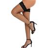 RSLOVE Calze A Rete da Donna Silicone Antiscivolo Calze Autoreggenti In Pizzo Di Seta Nero