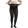 PUTUO Collant Taglie Forti da Donna: Collant Coprenti a Vita Alta Elastiche e Morbide di Qualità Resistenti in Nero 1 Paio 3XL-4XL