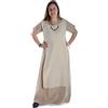 HEMAD Hrotsvit - Scapolare Medievale - Soprabito - Puro Cotone - Abbigliamento LARP - Azzurro L/XL