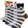 PUTUO Calzini Divertenti Donna in Cotone: Calze con Motivo a Gatto Animale da Donna 5 paia, animali-B, 37-43