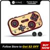IINE Controller tascabile rosso retrò INE - Joystick effetto Hall, frequenza di polling 1000 Hz, giroscopio a 6 assi, portatile per interruttore/PC/mobile