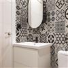 RE-COVERTILES - Adesivi per Piastrelle Bagno e Cucina 10 Pz 20x20 cm - PS00063 Decorazione murale in PVC Impermeabile mattonelle Mosaico Stile cementine Azulejos