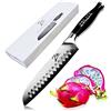 Zelite Infinity Coltello da Cucina Santoku da 18 cm - Serie Comfort-Pro - Acciaio Inossidabile Tedesco ad Alto Tenore di Carbonio - Coltello Professionale - Affilatura a Rasoio, Super Confortevole