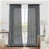 MRTREES tende con fettuccia per binario trasparente tende salotto moderne 2 pezzi soggiorno eleganti 140 x245 cm, Tre metodi di utilizzo