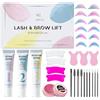 PERMANIA Kit Laminazione Ciglia, 2 in 1 Laminazione Ciglia e Sopracciglia Kit Completo, con Silicone Cuscinetto Lifting Lash, per Salone o L'uso a Casa