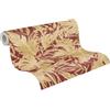Livingwalls carta da parati TNT con motivo a foglie in rosso, oro e marrone - Carta da parati esotica giungla 10,05 m x 0,53 m di COSMOPOLITAN - 790635