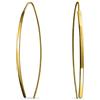 Bling Jewelry Orecchini Geometrici Sottili E Lunghi Con Infilatura Lineare Per Donne Per Adolescenti In Argento Sterling Placcato Oro 14K Lucido