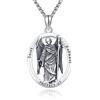 REDSUN Amuleto religioso collana bracciale in argento sterling 925 St.Raphael Arcangelo collana bracciale amuleto collana cristiana gioielli regalo per uomo donna, Argento sterling, Raffaello,