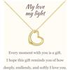 COAI Collana da Donna in Argento Sterling 925 con Ciondolo Cuore, Collana Cuore da Donna Oro/Argento con Dedica Regalo per Lei