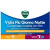 Vicks Flu Giorno e Notte 12 Compresse Giorno + 4 Compresse Notte