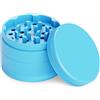 JCASE Grinder ceramica per spezie, antiaderente, a 4 pezzi, con rivestimento in nano-ceramica, Ø 63 mm, con custodia per il trasporto, raschietto per polline, pennello e bocchino