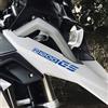 Black Doves Graphics - n.2 Adesivi Becco Serbatoio compatibili con BMW R 1200 GS e Adventure (blu)