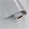 VaryPaper Carta da Parati Effetto Metallico Argentata Spesso 40cmx200cm Pellicola Adesiva Effetto Acciaio Inossidabile Resistente al Calore Carta Adesiva per Armadio Frigorifero Top Cucina Tavolo
