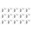 QUARKZMAN 15pz Morsetto a Sella a U, 20x20mm Fascette Stringitubo in Acciaio Inossidabile 304 Morsetti per Tubi per Porta Battente Chiusa Supporto Barra per Fissare Condutture Cavi