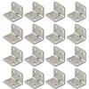 Monsully 100 Pezzi Staffa Angolare in Acciaio Inossidabile, Staffa Angolare a Forma di L / Supporti per Mensole,Staffa Metallica a 90 Gradi, Staffa ad Angolo Retto, 32mm * 23,5 mm